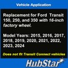 HubStar Hubcap Replacement for Ford Transit 150, 250, and 350: