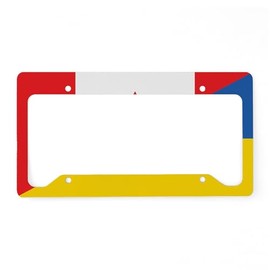 CafePress Canadian Support Towards Ukraine Aluminum License Aluminum License Plate Frame, License Tag Holder
