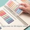 600Pcs Sticky Tabs, Transparent Sticky Notes Flags Pastel Book Tabs