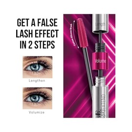 Farmasi Mascarilla de doble capa Máscara de Extensión Pestañas Double Lash 0.4 fl oz (Negro)
