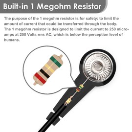 STREBITO Anti Static Wrist Strap, 11" Antistatic Wrist Band Grounding Bracelet ESD Wrist Strap Adjustable wristband with Alligator Clip, Extra Long Cord for PC Computer Building Electronics Repair