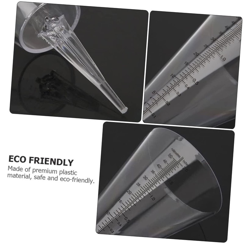 CAXUSD 2pcs Rain Gauge Outdoor Measuring Cup for Weather Monitoring