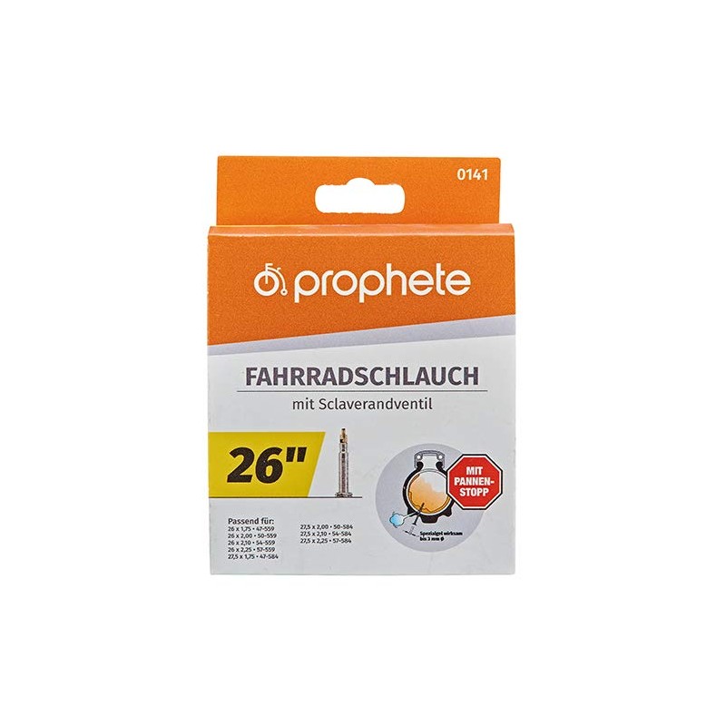 Prophete Unisex's Presta Valve Bicycle Tyre Tube-Multi-Colour, 26 x 1.75-26