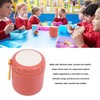 Insulated Food Container Jar Red 400ml Stainless Steel Leakage Proof