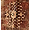 Wall Clock in Open Honeycomb Shape - Creative and Modern