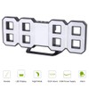 Digital LED Large 3D Table Hanging Wall Clock Alarm Snooze