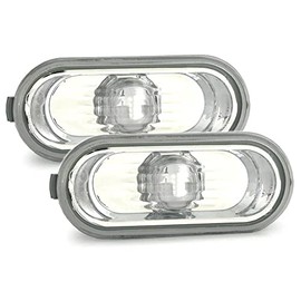 SHLPDFM 2 PCS/SET Transparent Clear Side Indicator Set 1J0949117 Compatible With VW Golf MK4 1997-2004