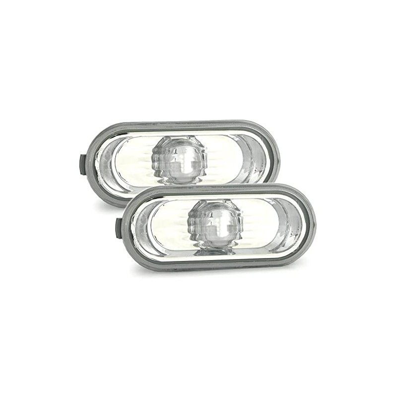 SHLPDFM 2 PCS/SET Transparent Clear Side Indicator Set 1J0949117 Compatible