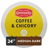 Community Coffee Coffee & Chicory 24 Count Coffee Pods, Medium-Dark