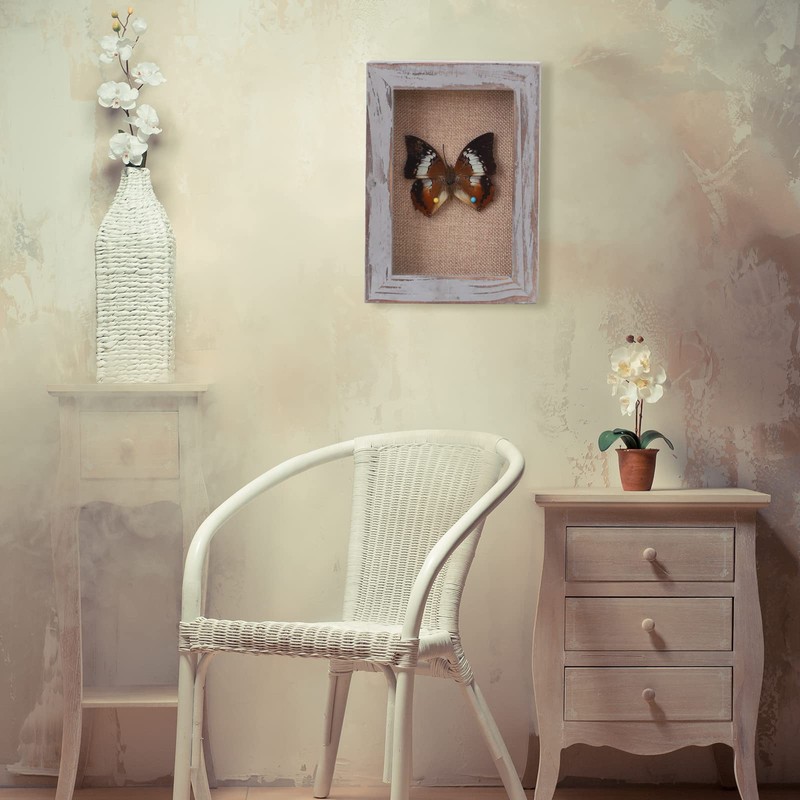 Rustic Grey Shadow Box 5x7, Small Shadow Box Frame with