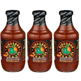 Dinosaur Bar-B-Que (Barbecue/BBQ) Sauce - Original Sensuous Slathering - 19 Oz. (3 Pack of 3)