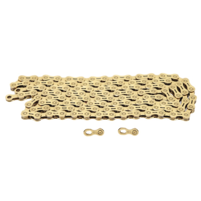 Gold 10 Speed Bike Chain Half Hollow Lightweight Bicycle Chain