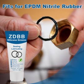 ZDBB Faucet O-Rings Grease Silicone Lubricant Pool Lube Tube for O Ring Rubber Washers Water Filter Pump Gaskets Cartridges Valves Pressure Plugs Seals,1 oz 1-Pack
