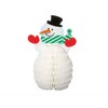 Unique Snowman Honeycomb Decorations-6" | White | 4 Pcs, 6",