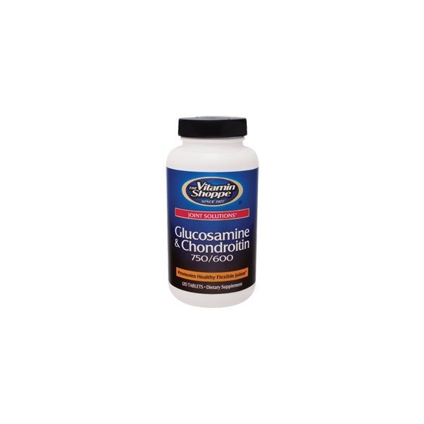The Vitamin Shoppe Glucosamine & Chondroitin 750 | 600, Supports Joint Health, Mobility & Flexibility (120 Tablets)