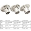 90 Degree Boots Handrail, Round Base 316 Stainless Steel Hardware