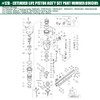 877323 Afterm arket Piston Driver For Hitachi HPT NR83A5, NR83A2,