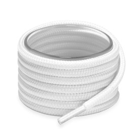 Shoemate [2 Pair Pack Solid Color Round Shoe Laces for Sneakers, Boots and Athletic Shoes, White, 79"(200cm) 1-Bai ROD-200-1-2S