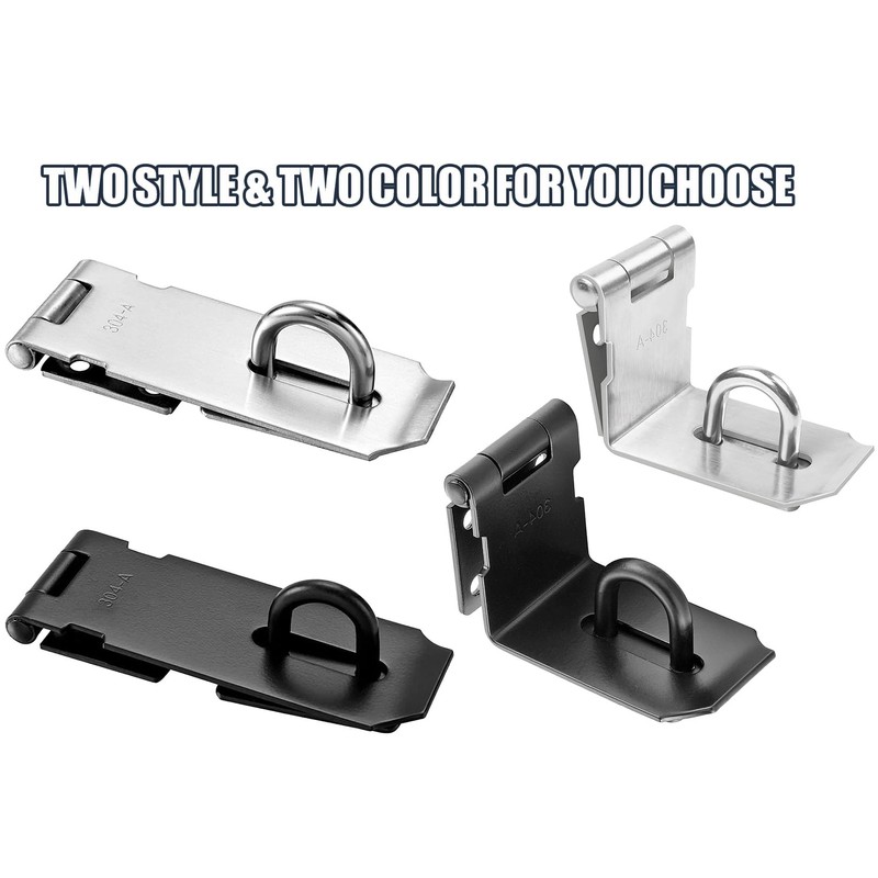 Litensh 90° Right Angle Stainless Steel Door Locks with Padlock,