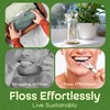 Dental Floss Holder, Refillable & Reusable Floss Pick - Dental