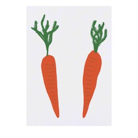 Azeeda 'Zwei große Karotten ' Temporäres Tattoo - Hautfreundlicher & Ungiftiger Abziehbild · Wasserfest (TO00070973)