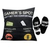 ZUYUROU Gamer Gifts, Pocket Design Throw Pillow Covers 18 x