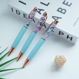 Sikyby Animal Funny Pens Cute Floater Floating Liquid Writing Journaling Office Pen Unique Gift For Women Men