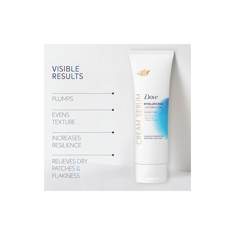 Dove Suero Crema Hialur Nico Hidrataci Piel Extra Seca