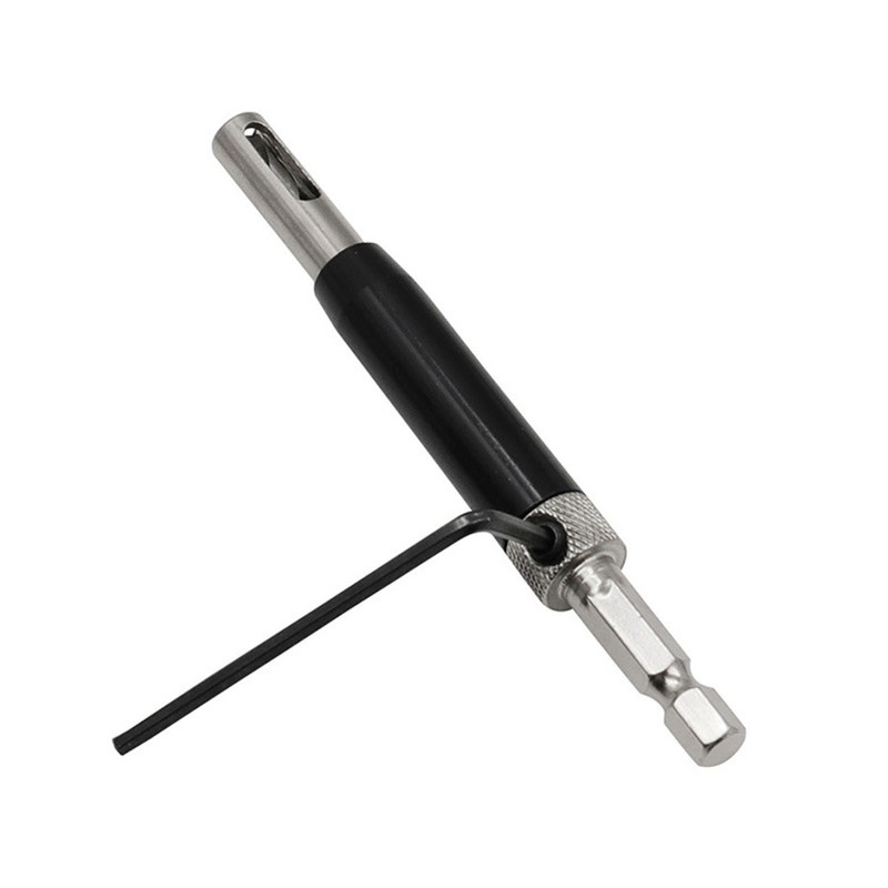 8Pcs Self Centering Hinge Drill Bit Black Hex Shank Hinge