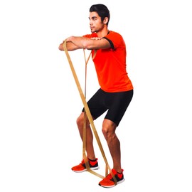 THERABAND CLX Resistance Band Latex Free Pilates Home Gym HIIT Physiotherapy Rehab & Fitness Equipment 2.5 Meters Gold Maximum Elite