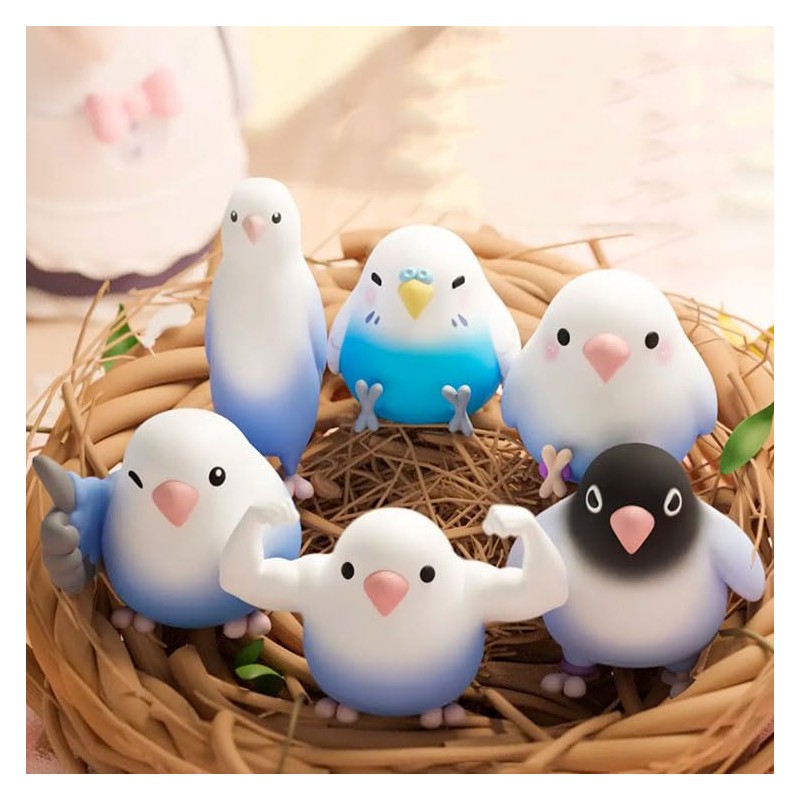 azukisan Mini Love Bird Series1 Cute Parrot Blind Box Figures
