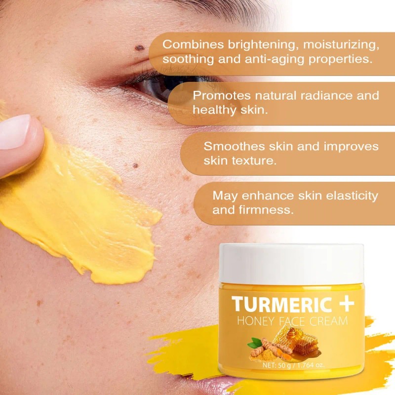 Crema Facial Curcuma Hidratante Antiedad Reparadora
