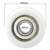 uxcell 608ZZ Ball Bearing Guide Pulley Roller Round Wheel 8x30x10mm