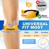Healrecux Silicone Patellar Tendon Support Strap, Adjustable Non-Slip Patella Band
