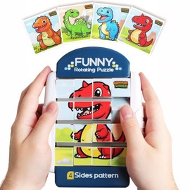 KIRZAX Rotating 3D Puzzle 16 Pieces 3 4 5 6 Years Years Restaurant Travel Games Aeroplane Car Ride Wedding Activity Educational Toy Small Gifts for Boys Girls Students