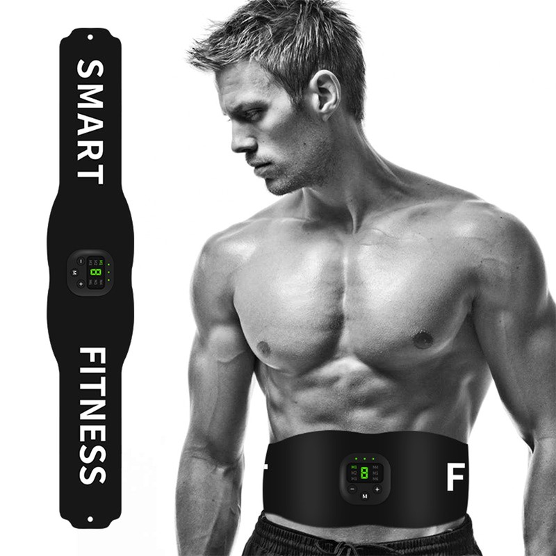 6 Modes Abdominal Waist Trimmer Ab Muscle Stimulator Belt Flat