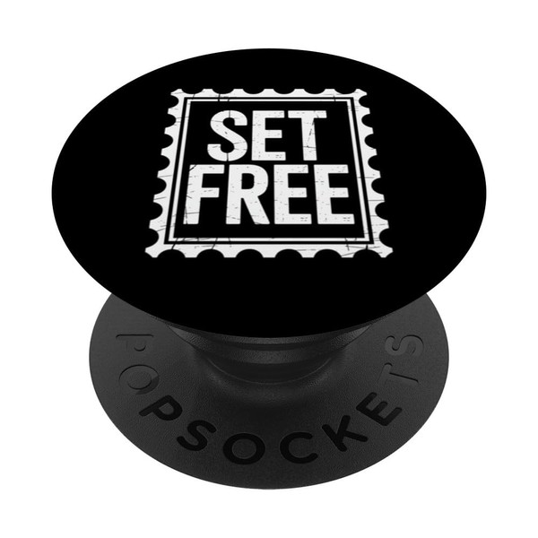 Christian Set Free Inspirational Message PopSockets Adhesive PopGrip