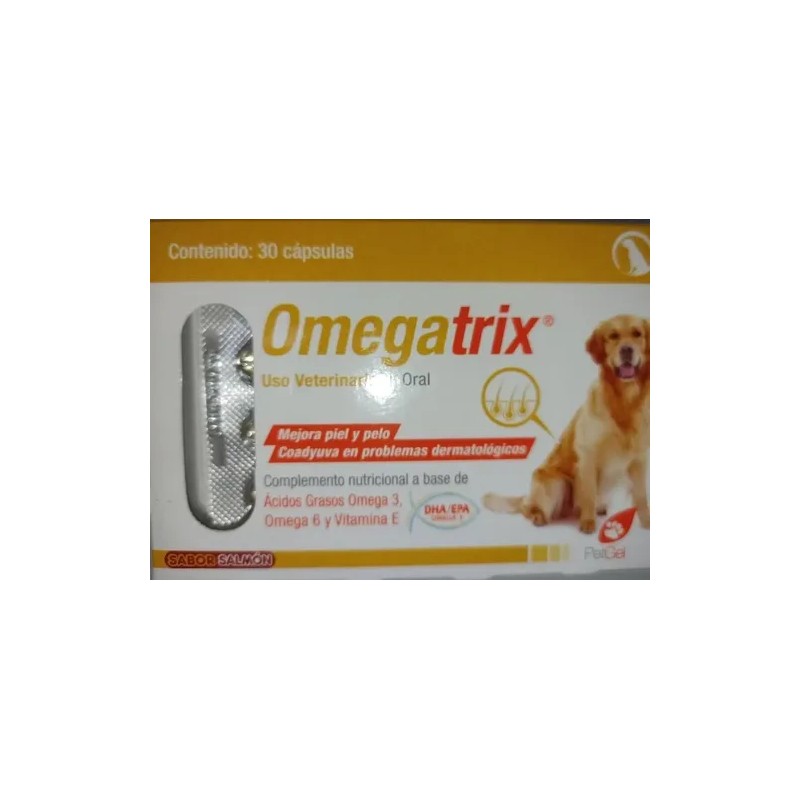 Omegatrix Suplemento Nutricional P/perro 30 Caps Omegas 3y6