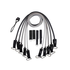 Magik US 1-2 Sets of 11 Pcs Resistance Band Physical Therapy Workout Yoga Abs Exercise (1 Set)