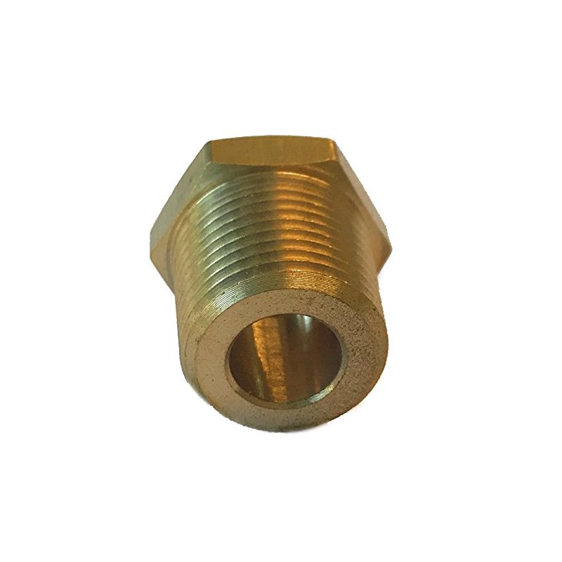 Brass Bushing 1/8" NPT Female x 3/8" NPT Male 100%