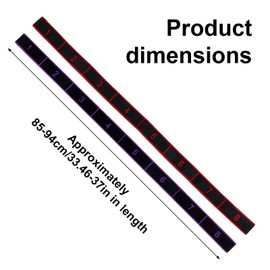 4pcs Numbered Fitness Resistance Bands, Stretching Strap with Clear Markings 8-Section Elastic Exercise Bands for Women Full Glute Body Training Working Out Yoga Pilates & Home Gym Equipment
