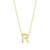 Philip Jones Gold Plated Initial Necklace Letter R Created with