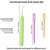 WILLBOND Knitting Machine Hooks Crochet Hook with Practical Rubber Handles
