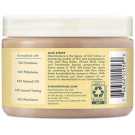 SheaMoisture Jamaican Black Castor Oil Treatment Masque – Deep Conditioner Hair Treatment for Dry, Damaged Hair, 10 Oz