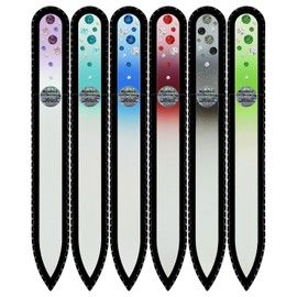 Mont Bleu Crystal Nail Files Gift Set - 5 Hand Decorated Files