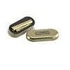 Clipper Shiny Gold full Metal lighter Refillable+clipper box+raw three tree