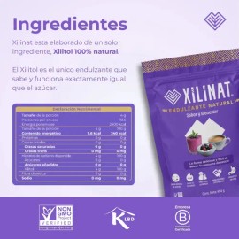 Endulzante Natural Xilinat, Xilitol, Xylitol 454 G