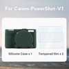 TYUANDOUER Silicone Case for Canon PowerShot V1 with 2PCS Screen