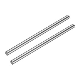 uxcell 2 Pcs Linear Motion Rod Shaft Guide 8mm x 150mm (0.315" x 5.9") Case Hardened Steel Chrome Plated, Metric Linear Rail Rod for 3D Printer, CNC Machine