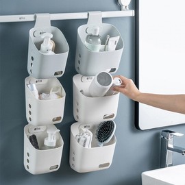 HND sub toiletries bathroom storage basket white middle